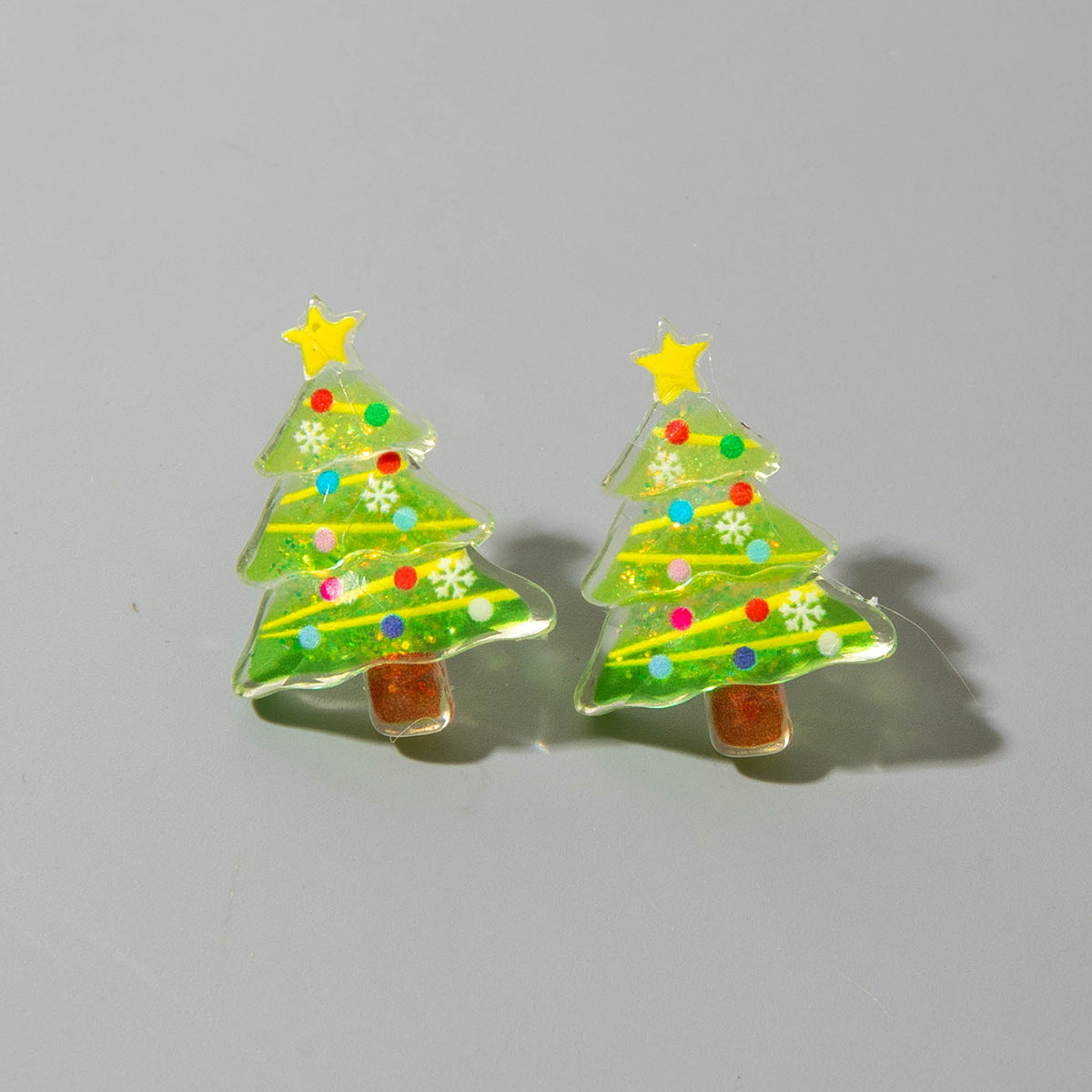 Wholesale Christmas Resin Christmas Tree Snowman  Earrings